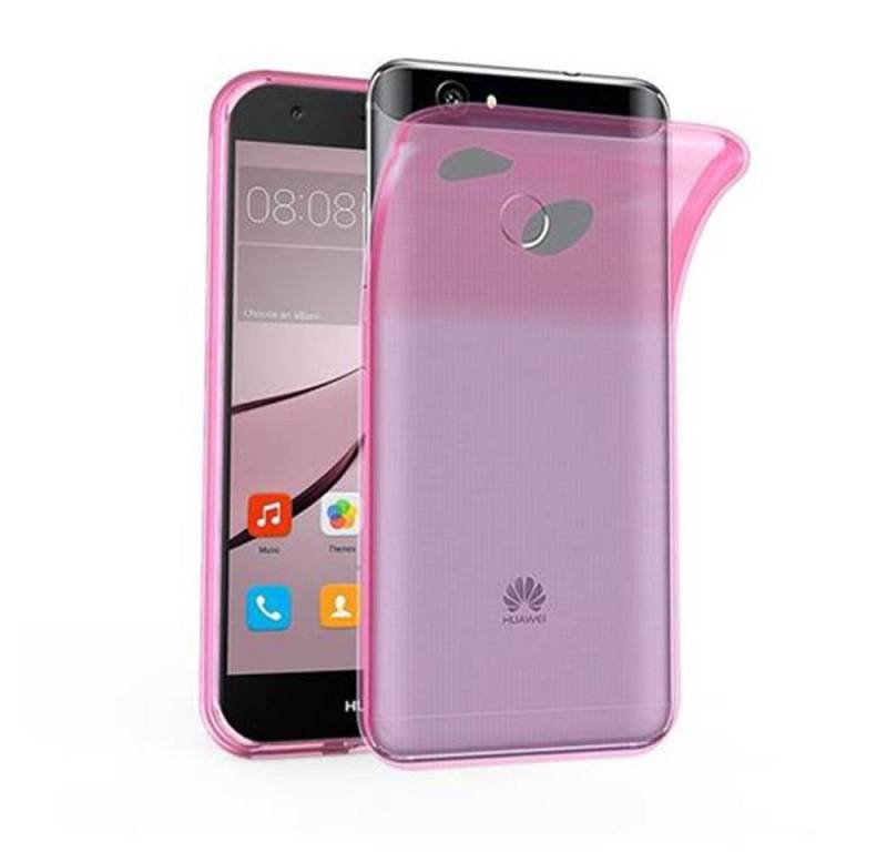 Cadorabo Handyhülle für Huawei NOVA Hülle Huawei NOVA, Hülle TPU Silikon Handy Schutzhülle Slim Transparent Case Cover von Cadorabo