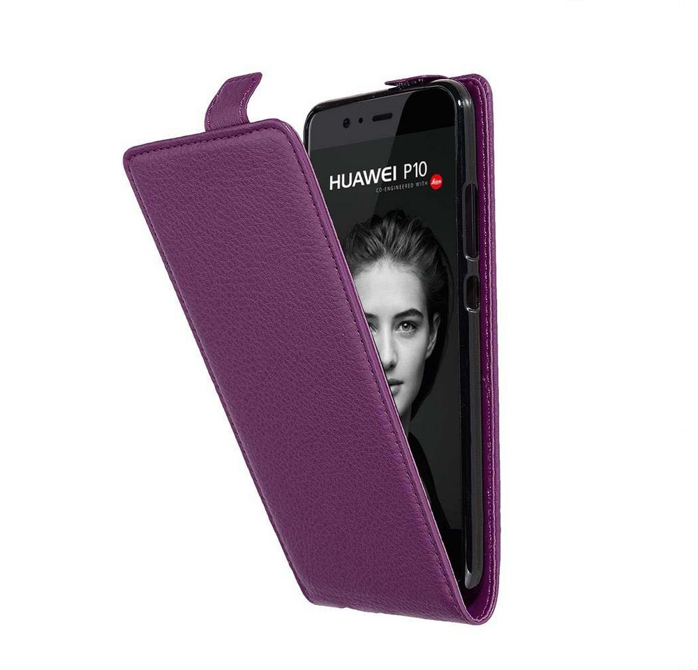 Cadorabo Handyhülle für Huawei P10 Hülle Huawei P10, Handy Schutzhülle, Klappbare Hülle, Kunstleder mit Magnetverschluss Cadorabo Handyhülle für Huawei P10 Hülle Huawei P10, Handy Schutzhülle, Klappbare Hülle, Kunstleder mit Magnetverschluss von Cadorabo