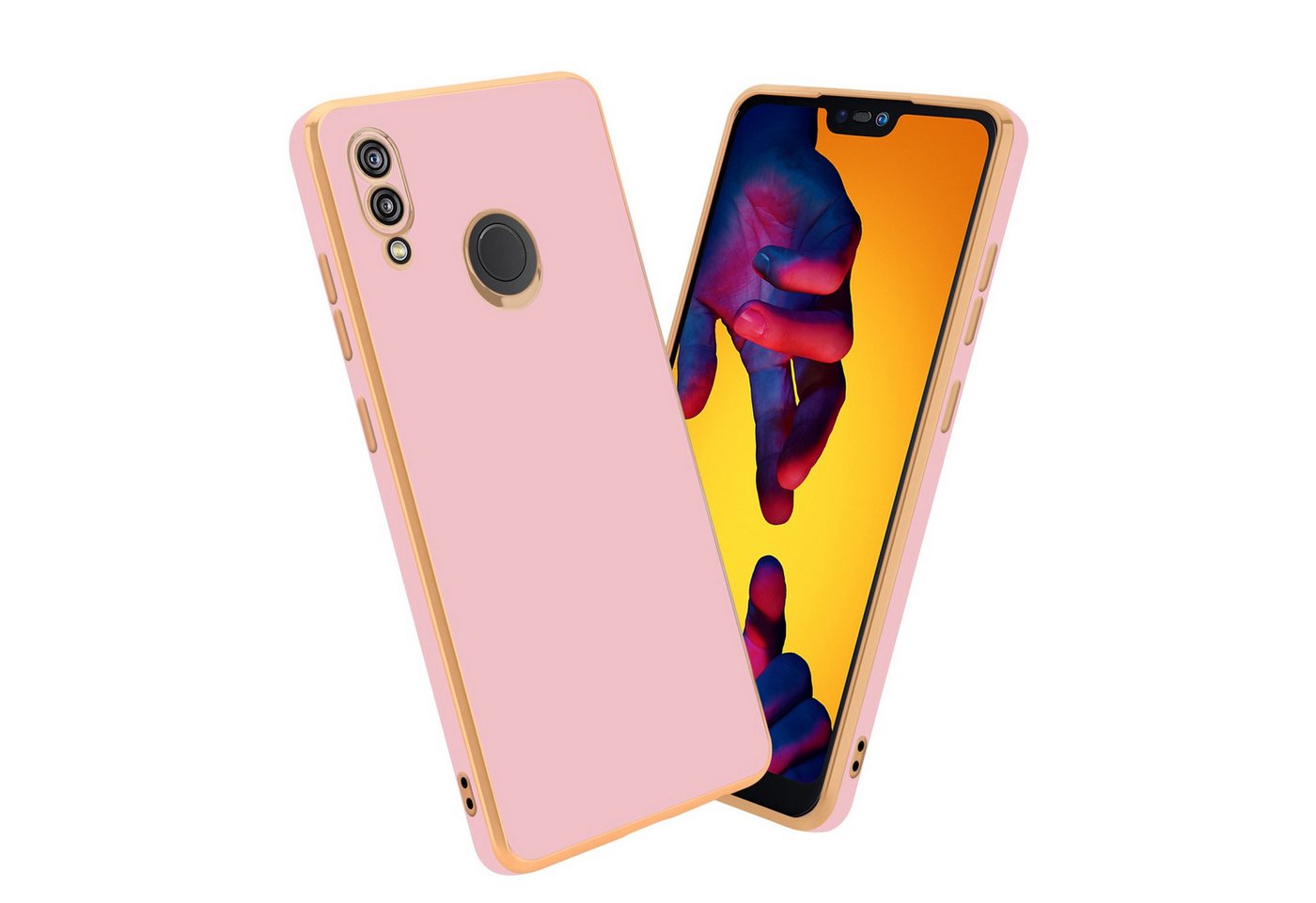 Cadorabo Handyhülle Huawei P20 LITE 2018 / NOVA 3E Huawei P20 LITE 2018 / NOVA 3E, Schutzhülle - TPU Silikon Hülle - mit Kameraschutz von Cadorabo