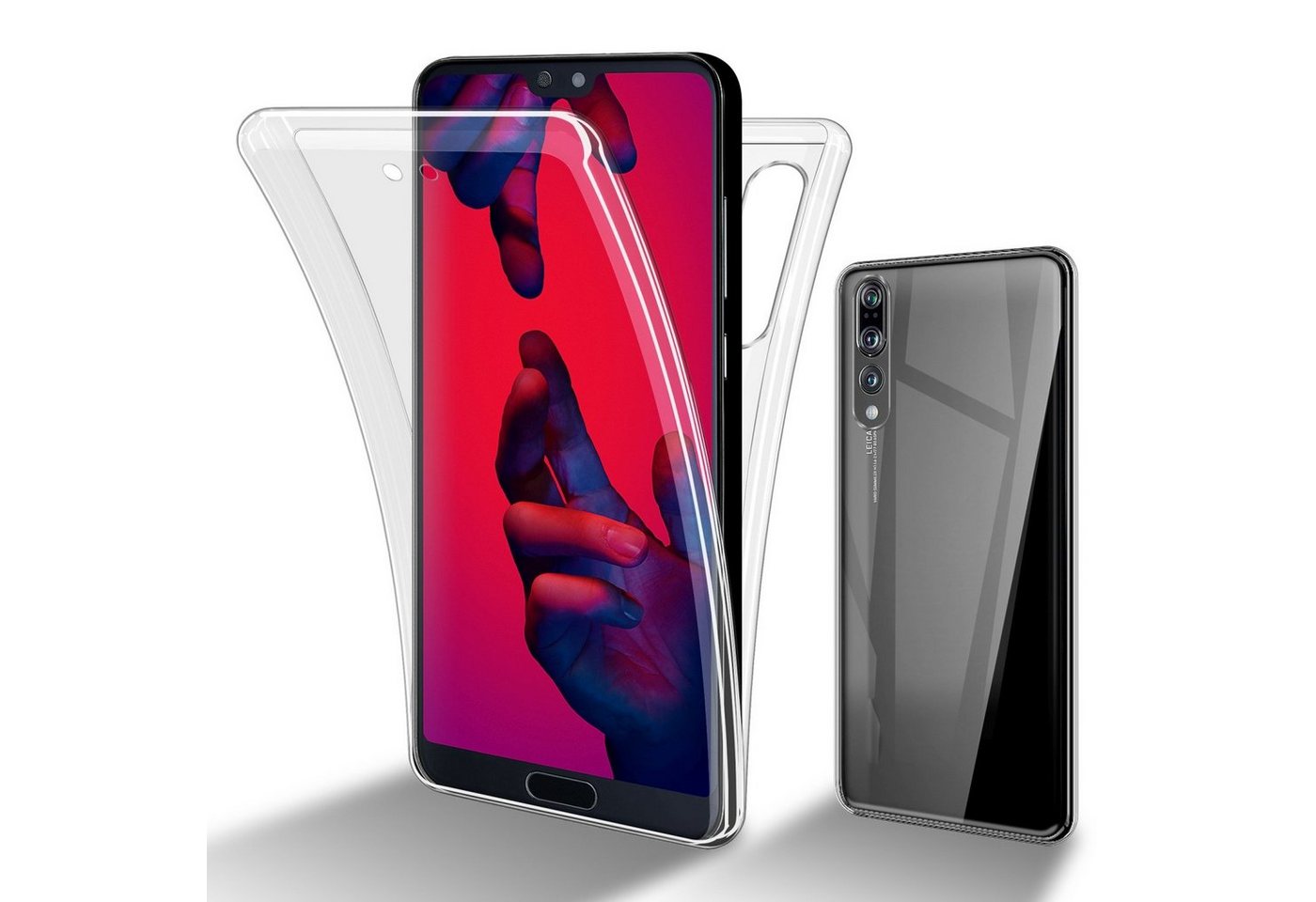 Cadorabo Handyhülle für Huawei P20 PRO / P20 PLUS Hülle Huawei P20 PRO / P20 PLUS, Flexible Case Handy Schutzhülle - Hülle - Back Cover 360° Grad Cadorabo Handyhülle für Huawei P20 PRO / P20 PLUS Hülle Huawei P20 PRO / P20 PLUS, Flexible Case Handy Schutzhülle - Hülle - Back Cover 360° Grad von Cadorabo