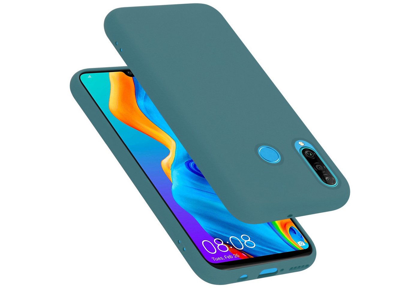 Cadorabo Handyhülle für Huawei P30 LITE Hülle Huawei P30 LITE, Flexible Hülle TPU Silikon Schutzhülle Back Cover Case von Cadorabo