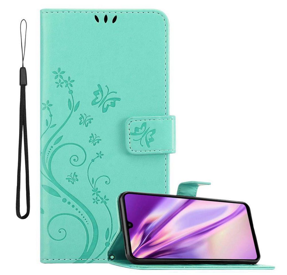 Cadorabo Handyhülle für Huawei P30 LITE Hülle Huawei P30 LITE, Hülle Schutzhülle Blumen Flower mit Standfunktion Kartenfach Magnet Cadorabo Handyhülle für Huawei P30 LITE Hülle Huawei P30 LITE, Hülle Schutzhülle Blumen Flower mit Standfunktion Kartenfach Magnet von Cadorabo