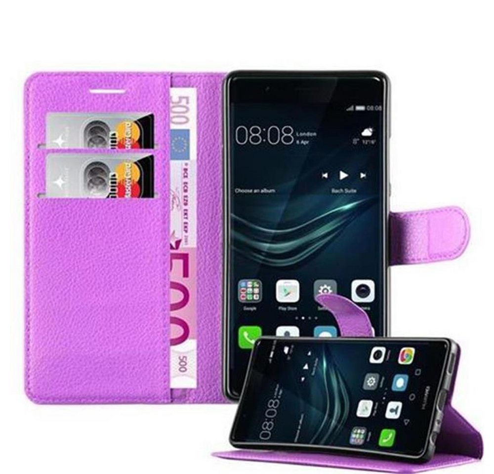 Cadorabo Handyhülle für Huawei P9 Hülle Huawei P9, Hülle Schutzhülle mit Standfunktion, Kartenfach und Magnetverschluss Cadorabo Handyhülle für Huawei P9 Hülle Huawei P9, Hülle Schutzhülle mit Standfunktion, Kartenfach und Magnetverschluss von Cadorabo