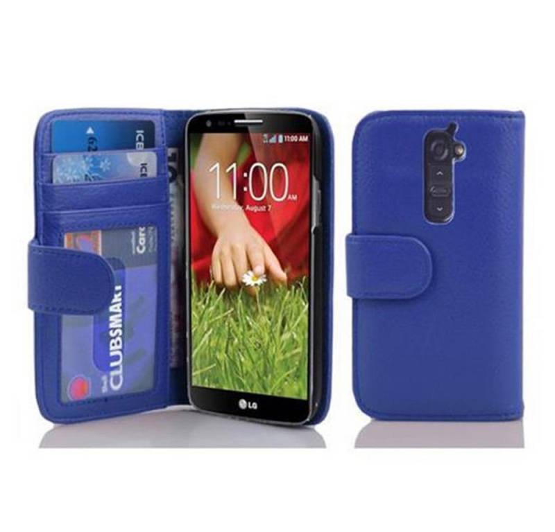 Cadorabo Handyhülle für LG G2 Hülle LG G2, Klappbare Handy Schutzhülle - Hülle - mit Standfunktion und Kartenfach von Cadorabo