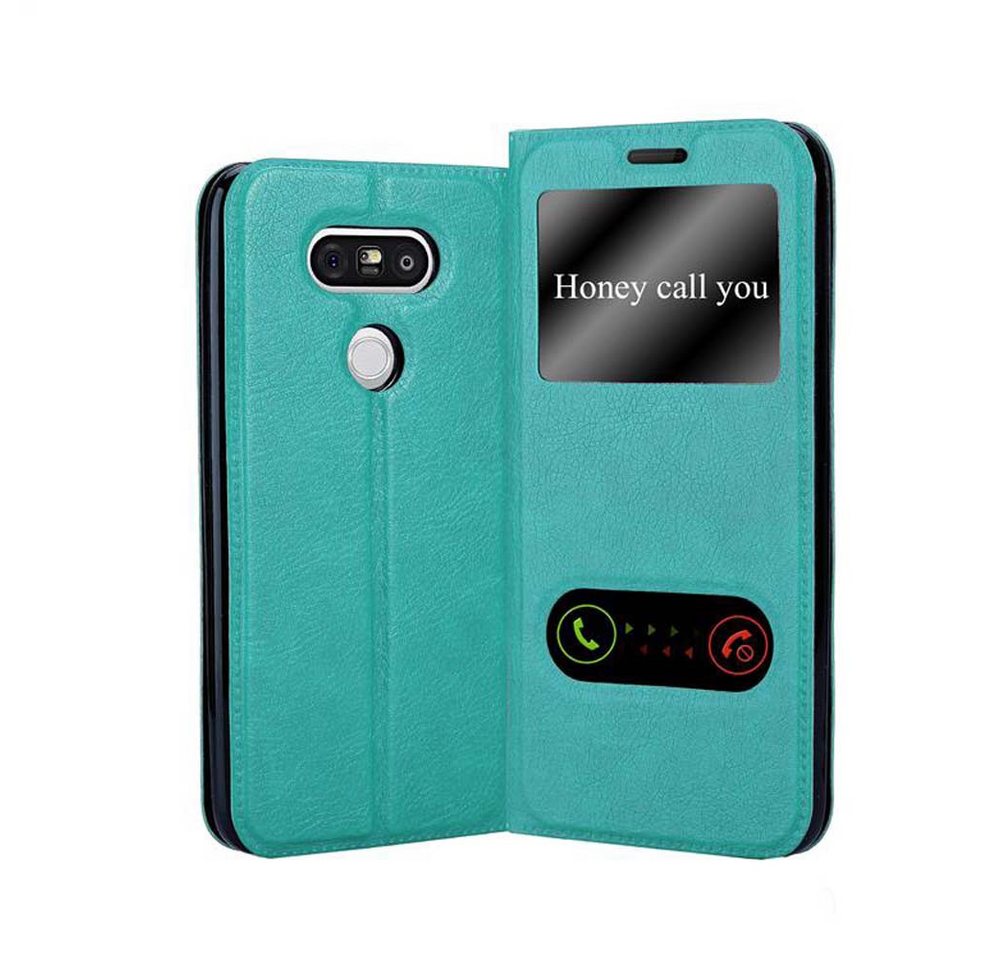 Cadorabo Handyhülle für LG G5 Hülle LG G5, Klappbare Handy Schutzhülle - Hülle - mit Standfunktion und Kartenfach Cadorabo Handyhülle für LG G5 Hülle LG G5, Klappbare Handy Schutzhülle - Hülle - mit Standfunktion und Kartenfach von Cadorabo