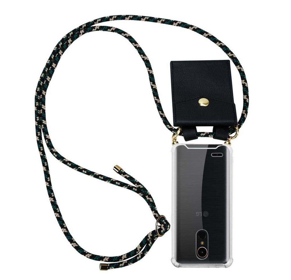 Cadorabo Handyhülle für LG K10 2017 Kette LG K10 2017, Flexible TPU Silikon Handy Schutzhülle - Hülle - mit Handykette Cadorabo Handyhülle für LG K10 2017 Kette LG K10 2017, Flexible TPU Silikon Handy Schutzhülle - Hülle - mit Handykette von Cadorabo