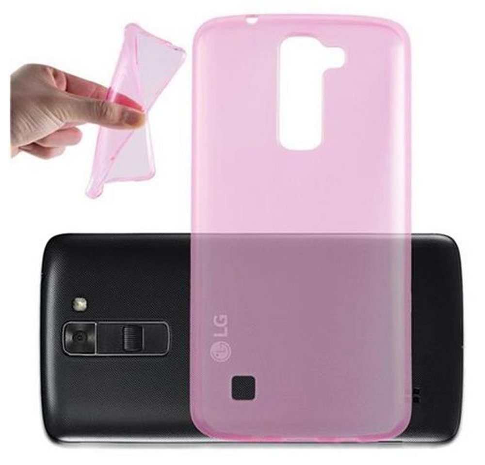 Cadorabo Handyhülle für LG K7 2016 Hülle LG K7 2016, Hülle TPU Silikon Handy Schutzhülle Slim Transparent Case Cover von Cadorabo