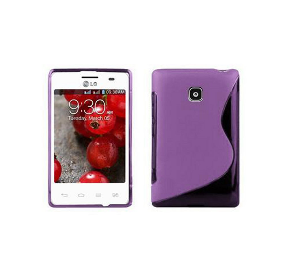 Cadorabo Handyhülle für LG L3 II (1. SIM) Hülle LG L3 II (1. SIM), Flexible TPU Silikon Handy Schutzhülle - Hülle - ultra slim von Cadorabo
