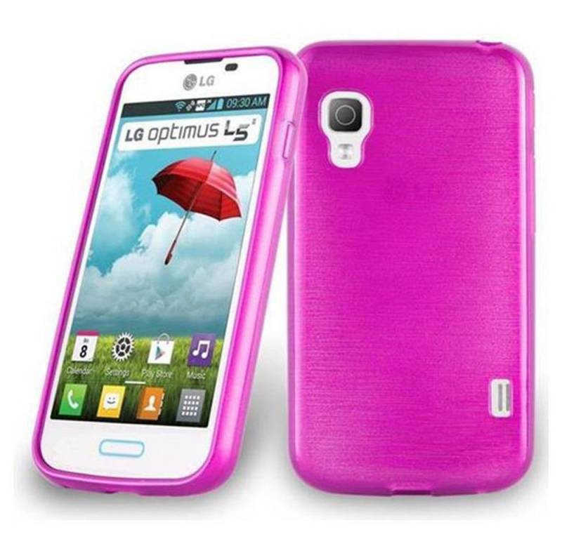 Cadorabo Handyhülle für LG L5 II (2. SIM) Hülle LG L5 II (2. SIM), Flexible TPU Silikon Handy Schutzhülle - Hülle - ultra slim von Cadorabo
