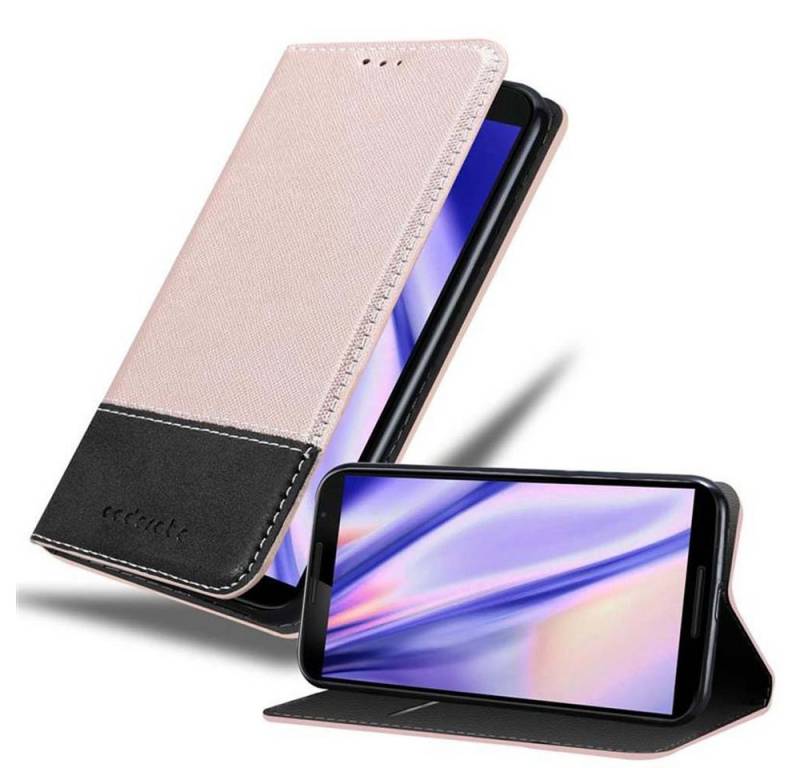 Cadorabo Handyhülle für Motorola Google NEXUS 6 Hülle Motorola Google NEXUS 6, Klappbare Handy Schutzhülle - Hülle - mit Standfunktion und Kartenfach von Cadorabo