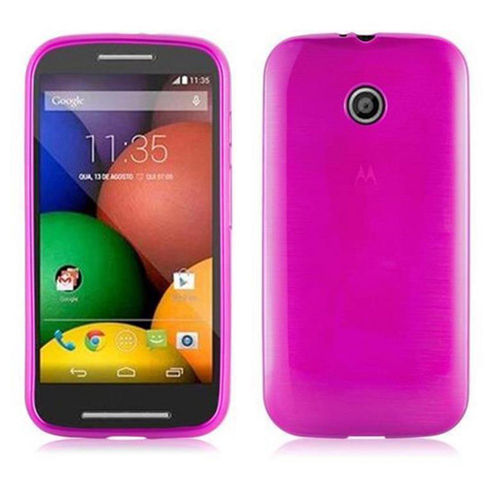 Cadorabo Handyhülle Motorola MOTO E Motorola MOTO E, Flexible TPU Silikon Handy Schutzhülle - Hülle - ultra slim von Cadorabo