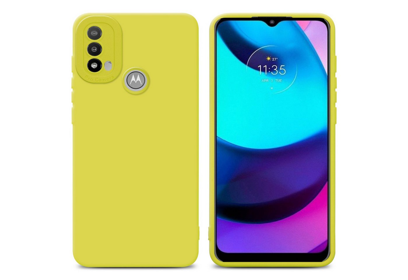 Cadorabo Handyhülle Motorola MOTO E20 Motorola MOTO E20, Schutzhülle - TPU Silikon Hülle - Case - Cover von Cadorabo