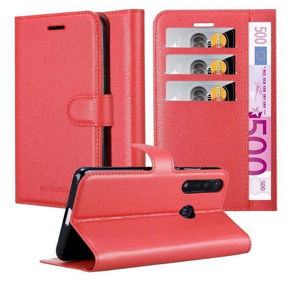 Cadorabo Handyhülle für Motorola MOTO G8 PLUS Hülle Motorola MOTO G8 PLUS, Hülle Schutzhülle mit Standfunktion, Kartenfach und Magnetverschluss von Cadorabo