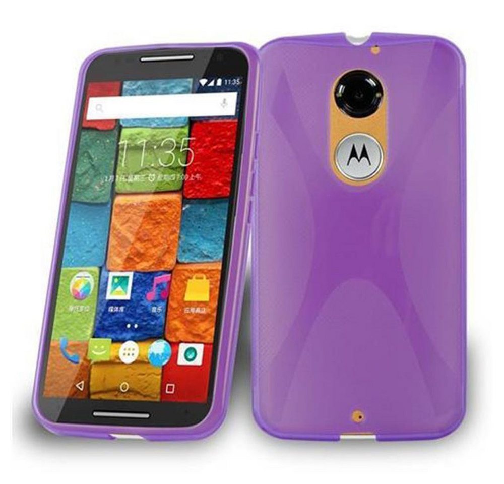 Cadorabo Handyhülle Motorola MOTO X2 Motorola MOTO X2, Flexible TPU Silikon Handy Schutzhülle - Hülle - ultra slim von Cadorabo