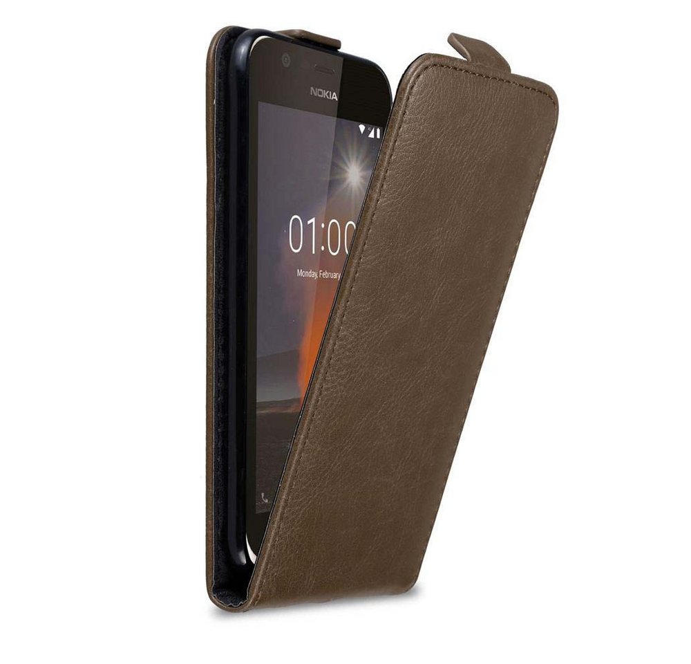 Cadorabo Handyhülle für Nokia 1 2018 Hülle Nokia 1 2018, Handy Schutzhülle, Klappbare Hülle, Kunstleder mit Magnetverschluss von Cadorabo