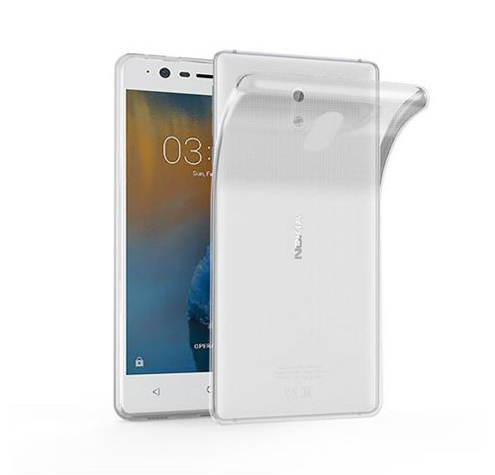 Cadorabo Handyhülle für Nokia 3 2017 Hülle Nokia 3 2017, Hülle TPU Silikon Handy Schutzhülle Slim Transparent Case Cover Cadorabo Handyhülle für Nokia 3 2017 Hülle Nokia 3 2017, Hülle TPU Silikon Handy Schutzhülle Slim Transparent Case Cover von Cadorabo