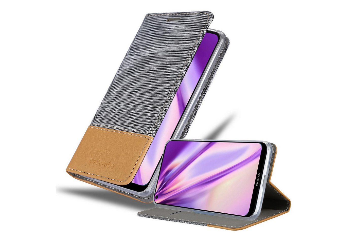 Cadorabo Handyhülle für Nokia 5.3 Hülle Nokia 5.3, Klappbare Handy Schutzhülle - Hülle - mit Standfunktion und Kartenfach Cadorabo Handyhülle für Nokia 5.3 Hülle Nokia 5.3, Klappbare Handy Schutzhülle - Hülle - mit Standfunktion und Kartenfach von Cadorabo