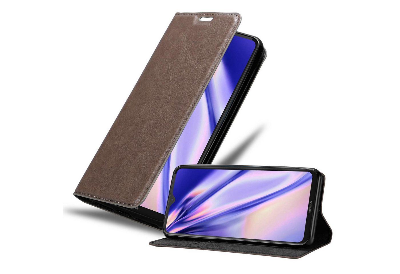 Cadorabo Handyhülle für Nokia 5.3 Hülle Nokia 5.3, Hülle Schutzhülle mit Standfunktion, Magnetverschluss und Kartenfach Cadorabo Handyhülle für Nokia 5.3 Hülle Nokia 5.3, Hülle Schutzhülle mit Standfunktion, Magnetverschluss und Kartenfach von Cadorabo