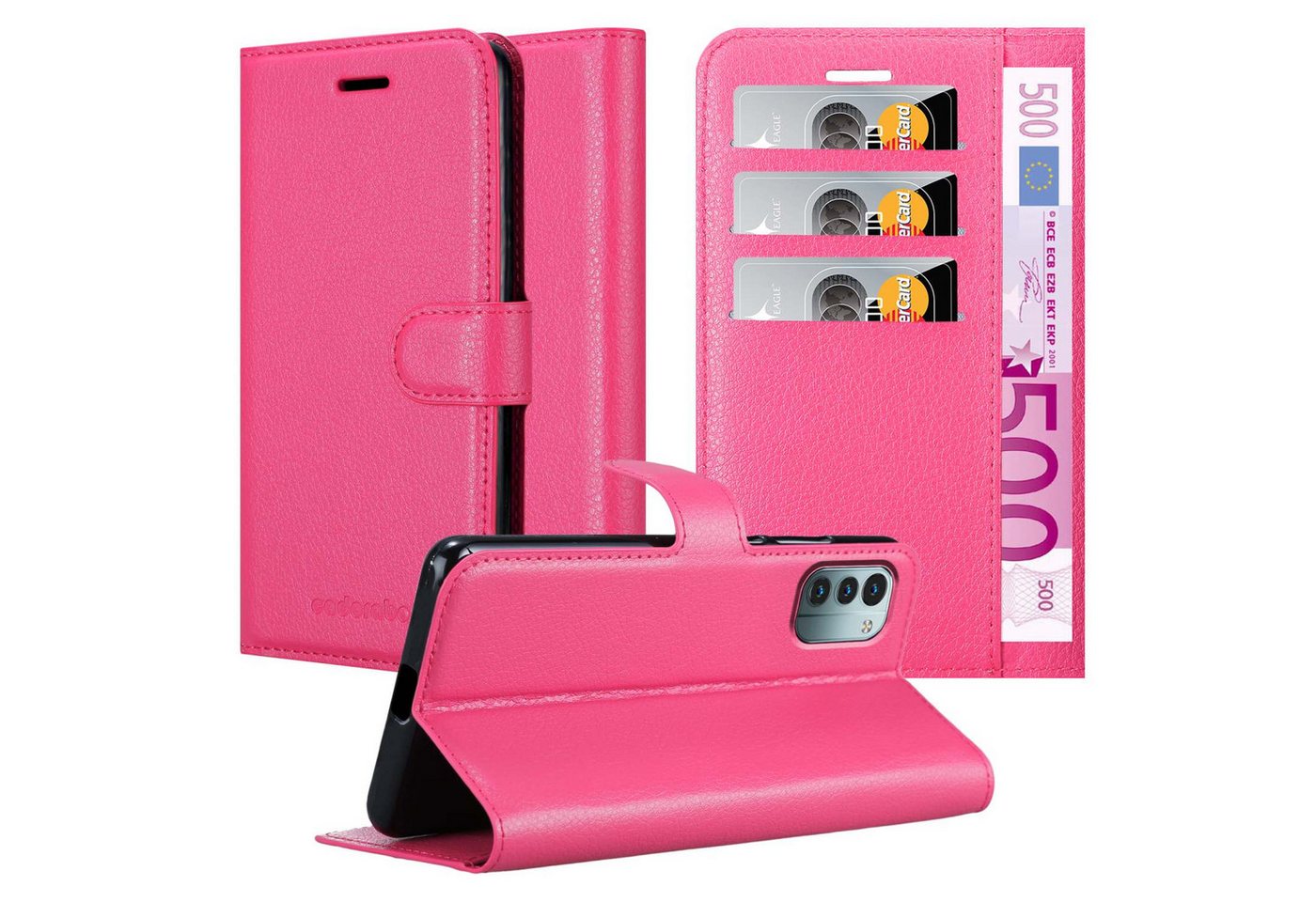Cadorabo Handyhülle für Nokia G11 / G21 Hülle Nokia G11 / G21, Hülle Schutzhülle mit Standfunktion, Kartenfach und Magnetverschluss Cadorabo Handyhülle für Nokia G11 / G21 Hülle Nokia G11 / G21, Hülle Schutzhülle mit Standfunktion, Kartenfach und Magnetverschluss von Cadorabo