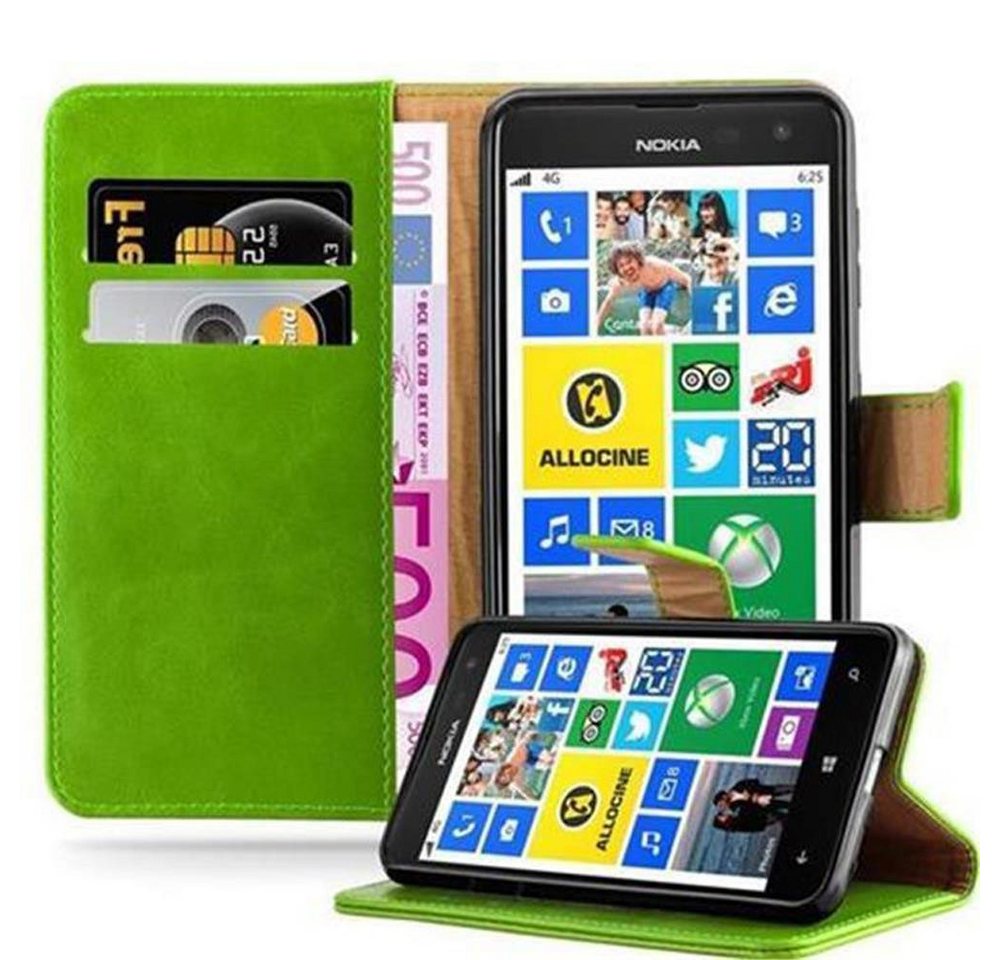 Cadorabo Handyhülle Nokia Lumia 625 Nokia Lumia 625, Klappbare Handy Schutzhülle - Hülle - mit Standfunktion und Kartenfach von Cadorabo