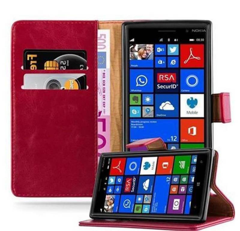 Cadorabo Handyhülle für Nokia Lumia 830 Hülle Nokia Lumia 830, Klappbare Handy Schutzhülle - Hülle - mit Standfunktion und Kartenfach von Cadorabo