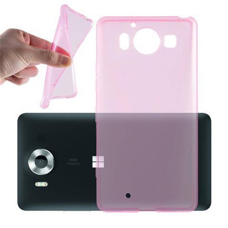 Cadorabo Handyhülle für Nokia Lumia 950 XL Hülle Nokia Lumia 950 XL, Hülle TPU Silikon Handy Schutzhülle Slim Transparent Case Cover von Cadorabo