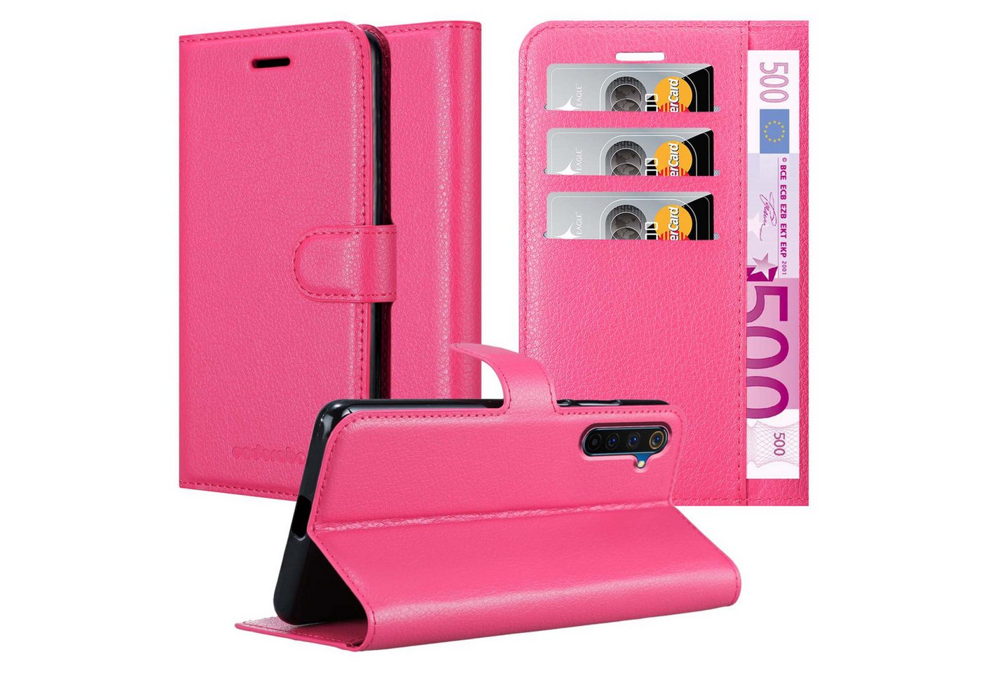 Cadorabo Handyhülle für Realme 6 PRO Hülle Realme 6 PRO, Hülle Schutzhülle mit Standfunktion, Kartenfach und Magnetverschluss von Cadorabo