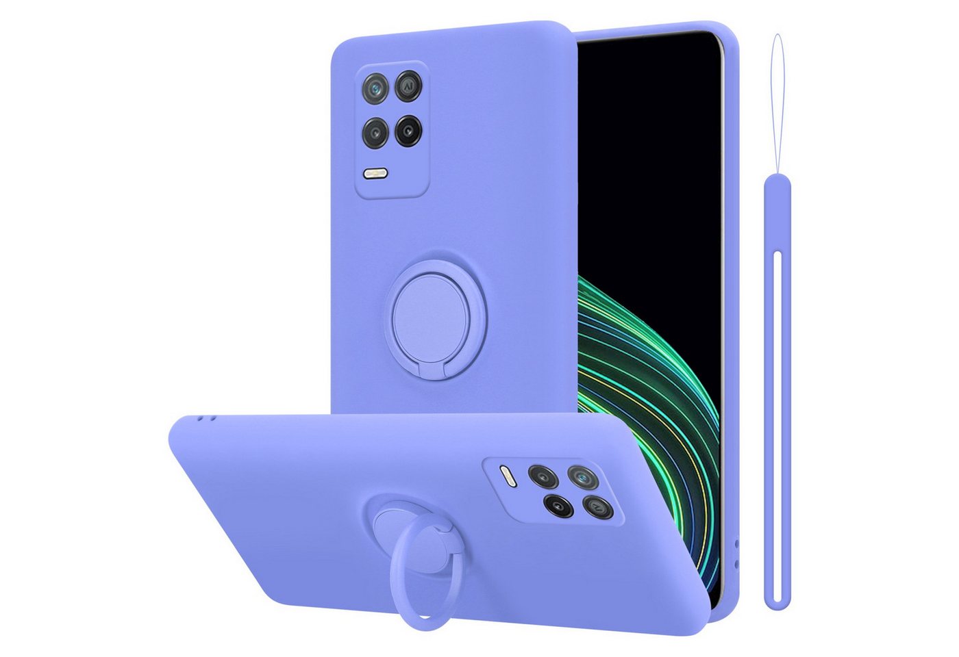 Cadorabo Handyhülle für Realme 8 5G / V13 / Q3 / Q3i / Narzo 30 5G Hülle Realme 8 5G / V13 / Q3 / Q3i / Narzo 30 5G, Robustes Hard Case - Handy Schutzhülle - Hülle - Back Cover Bumper Cadorabo Handyhülle für Realme 8 5G / V13 / Q3 / Q3i / Narzo 30 5G Hülle Realme 8 5G / V13 / Q3 / Q3i / Narzo 30 5G, Robustes Hard Case - Handy Schutzhülle - Hülle - Back Cover Bumper von Cadorabo