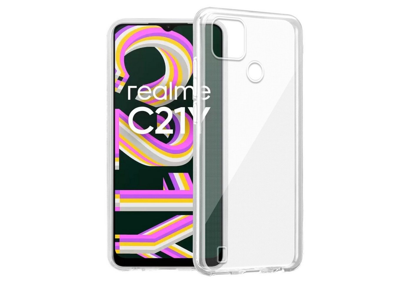 Cadorabo Handyhülle für Realme C21Y / C25Y Hülle Realme C21Y / C25Y, Hülle TPU Silikon Handy Schutzhülle Slim Transparent Case Cover Cadorabo Handyhülle für Realme C21Y / C25Y Hülle Realme C21Y / C25Y, Hülle TPU Silikon Handy Schutzhülle Slim Transparent Case Cover von Cadorabo