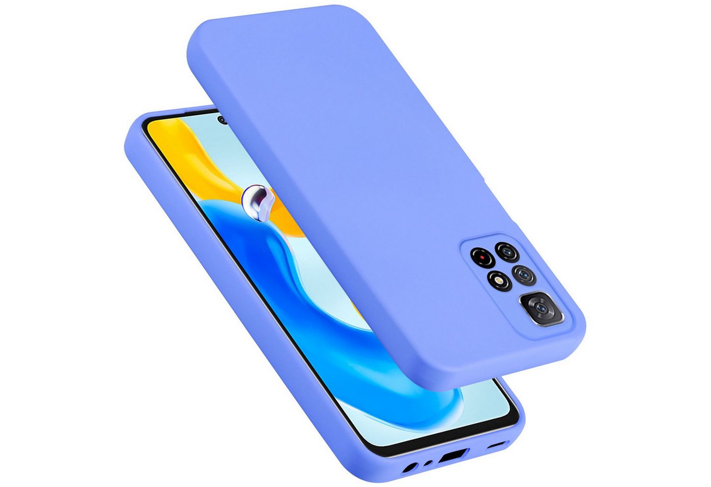 Cadorabo Handyhülle für Redmi Note 11s 5G Hülle Redmi Note 11s 5G, Flexible Hülle TPU Silikon Schutzhülle Back Cover Case Cadorabo Handyhülle für Redmi Note 11s 5G Hülle Redmi Note 11s 5G, Flexible Hülle TPU Silikon Schutzhülle Back Cover Case von Cadorabo