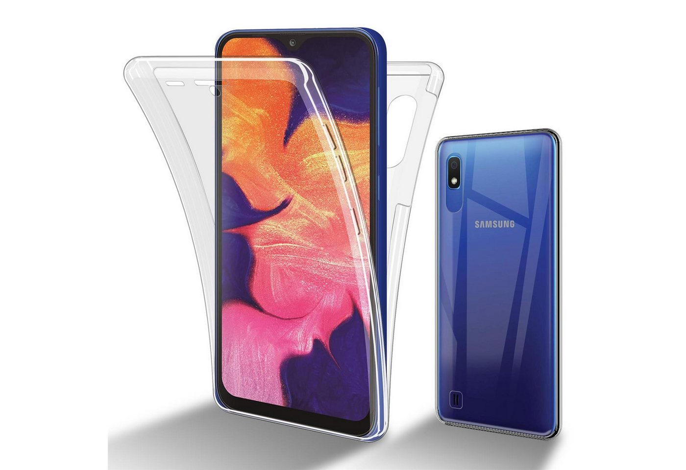 Cadorabo Handyhülle für Samsung Galaxy A10 / M10 Hülle Samsung Galaxy A10 / M10, Flexible Case Handy Schutzhülle - Hülle - Back Cover 360° Grad Cadorabo Handyhülle für Samsung Galaxy A10 / M10 Hülle Samsung Galaxy A10 / M10, Flexible Case Handy Schutzhülle - Hülle - Back Cover 360° Grad von Cadorabo