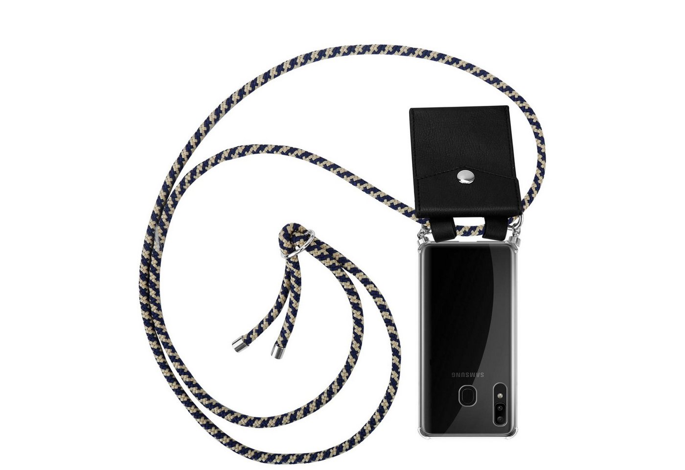 Cadorabo Handyhülle für Samsung Galaxy A20 / A30 / M10s Kette Samsung Galaxy A20 / A30 / M10s, Flexible TPU Silikon Handy Schutzhülle - Hülle - mit Handykette Cadorabo Handyhülle für Samsung Galaxy A20 / A30 / M10s Kette Samsung Galaxy A20 / A30 / M10s, Flexible TPU Silikon Handy Schutzhülle - Hülle - mit Handykette von Cadorabo