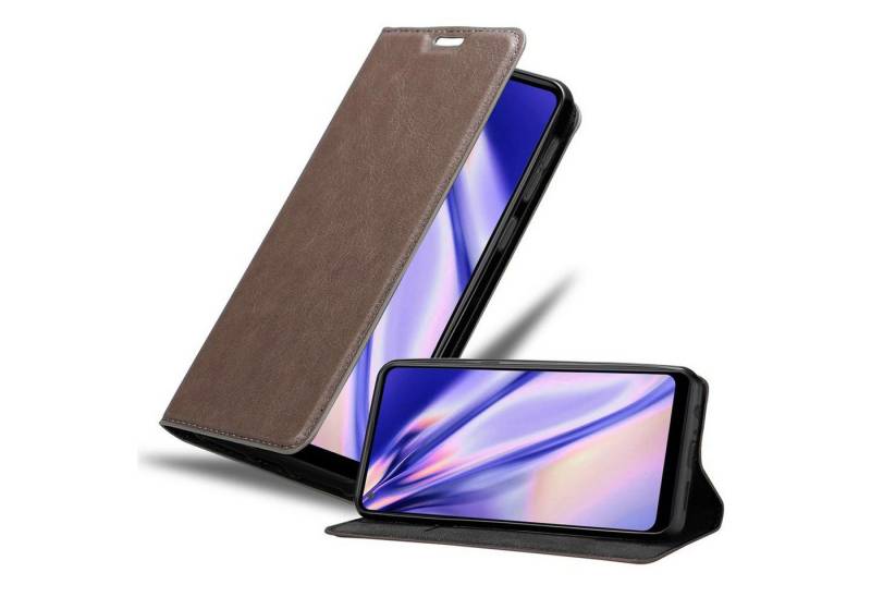 Cadorabo Handyhülle für Samsung Galaxy A21 Hülle Samsung Galaxy A21, Hülle Schutzhülle mit Standfunktion, Magnetverschluss und Kartenfach von Cadorabo