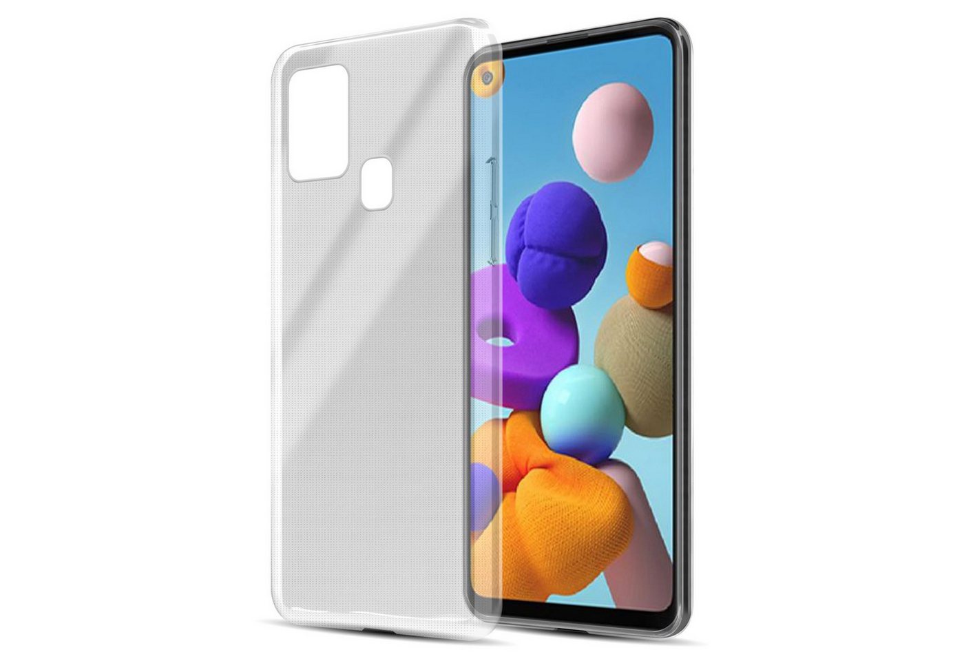 Cadorabo Handyhülle für Samsung Galaxy A21s Hülle Samsung Galaxy A21s, Hülle TPU Silikon Handy Schutzhülle Slim Transparent Case Cover Cadorabo Handyhülle für Samsung Galaxy A21s Hülle Samsung Galaxy A21s, Hülle TPU Silikon Handy Schutzhülle Slim Transparent Case Cover von Cadorabo