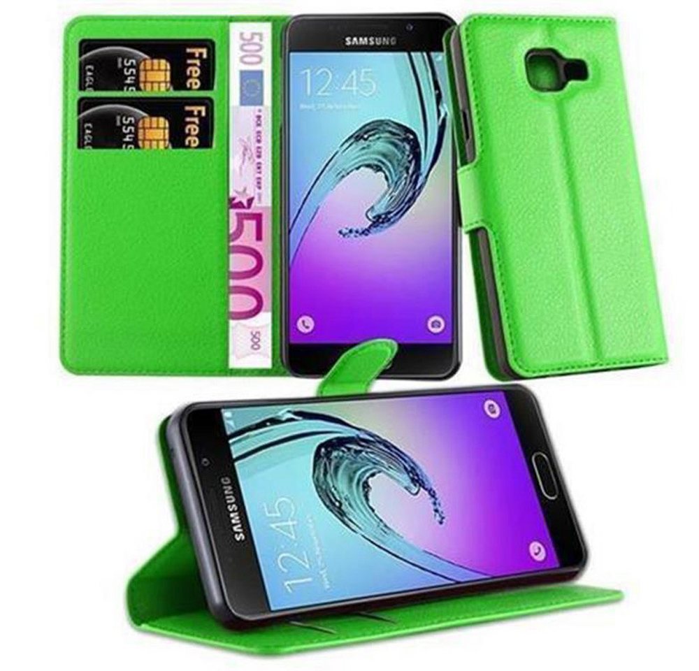 Cadorabo Handyhülle Samsung Galaxy A3 2016 Samsung Galaxy A3 2016, Klappbare Handy Schutzhülle - Hülle - mit Standfunktion und Kartenfach von Cadorabo