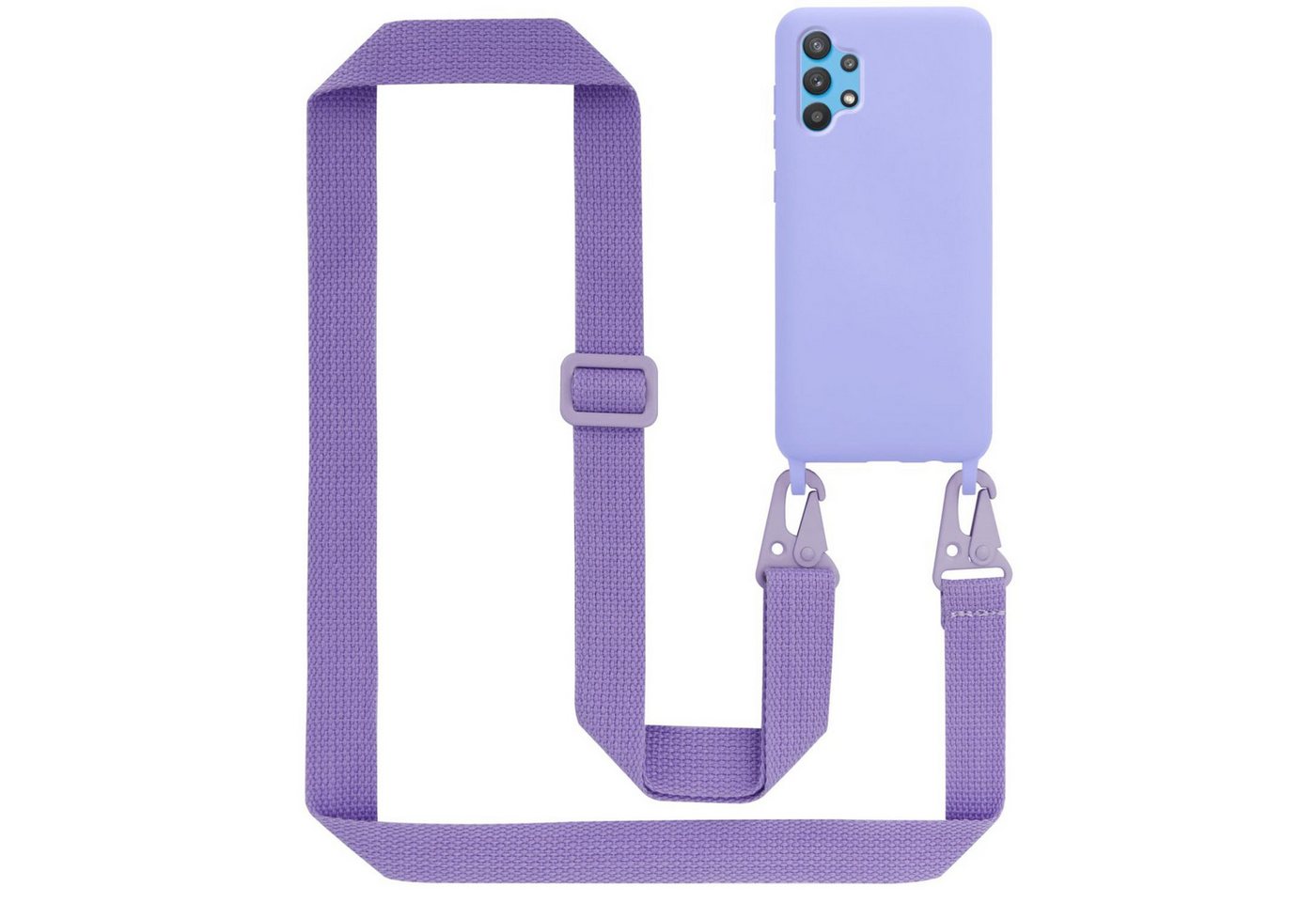 Cadorabo Handyhülle für Samsung Galaxy A32 5G Kette Samsung Galaxy A32 5G, TPU Silikon Handy Schutzhülle - Hülle - Liquid Style - mit Handykette Cadorabo Handyhülle für Samsung Galaxy A32 5G Kette Samsung Galaxy A32 5G, TPU Silikon Handy Schutzhülle - Hülle - Liquid Style - mit Handykette von Cadorabo