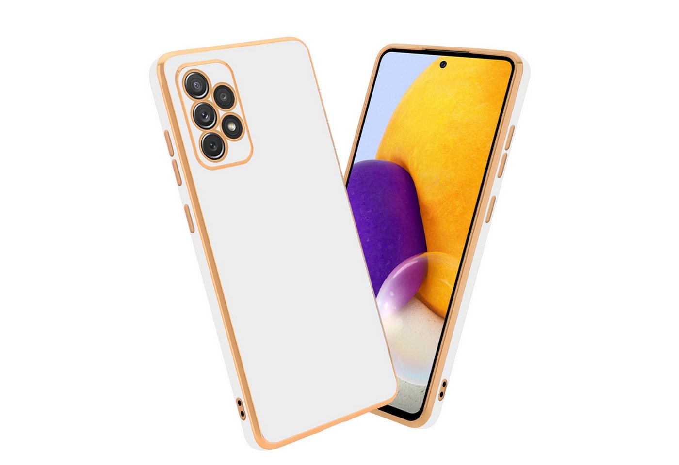 Cadorabo Handyhülle für Samsung Galaxy A52 (4G / 5G) / A52s Hülle Samsung Galaxy A52 (4G / 5G) / A52s, Schutzhülle - TPU Silikon Hülle - mit Kameraschutz von Cadorabo