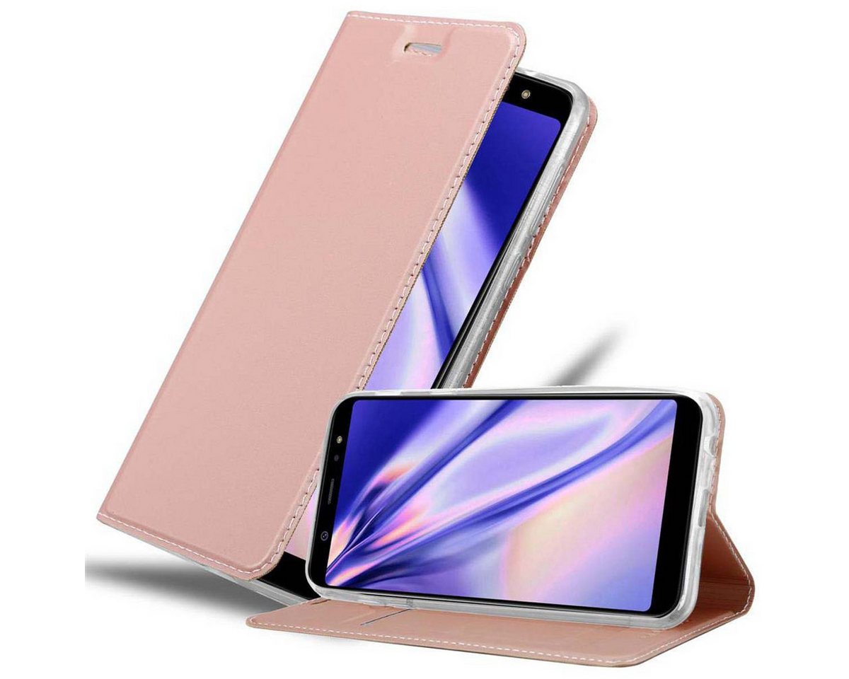 Cadorabo Handyhülle Samsung Galaxy A6 PLUS 2018 Samsung Galaxy A6 PLUS 2018, Klappbare Handy Schutzhülle - Hülle - mit Standfunktion und Kartenfach von Cadorabo