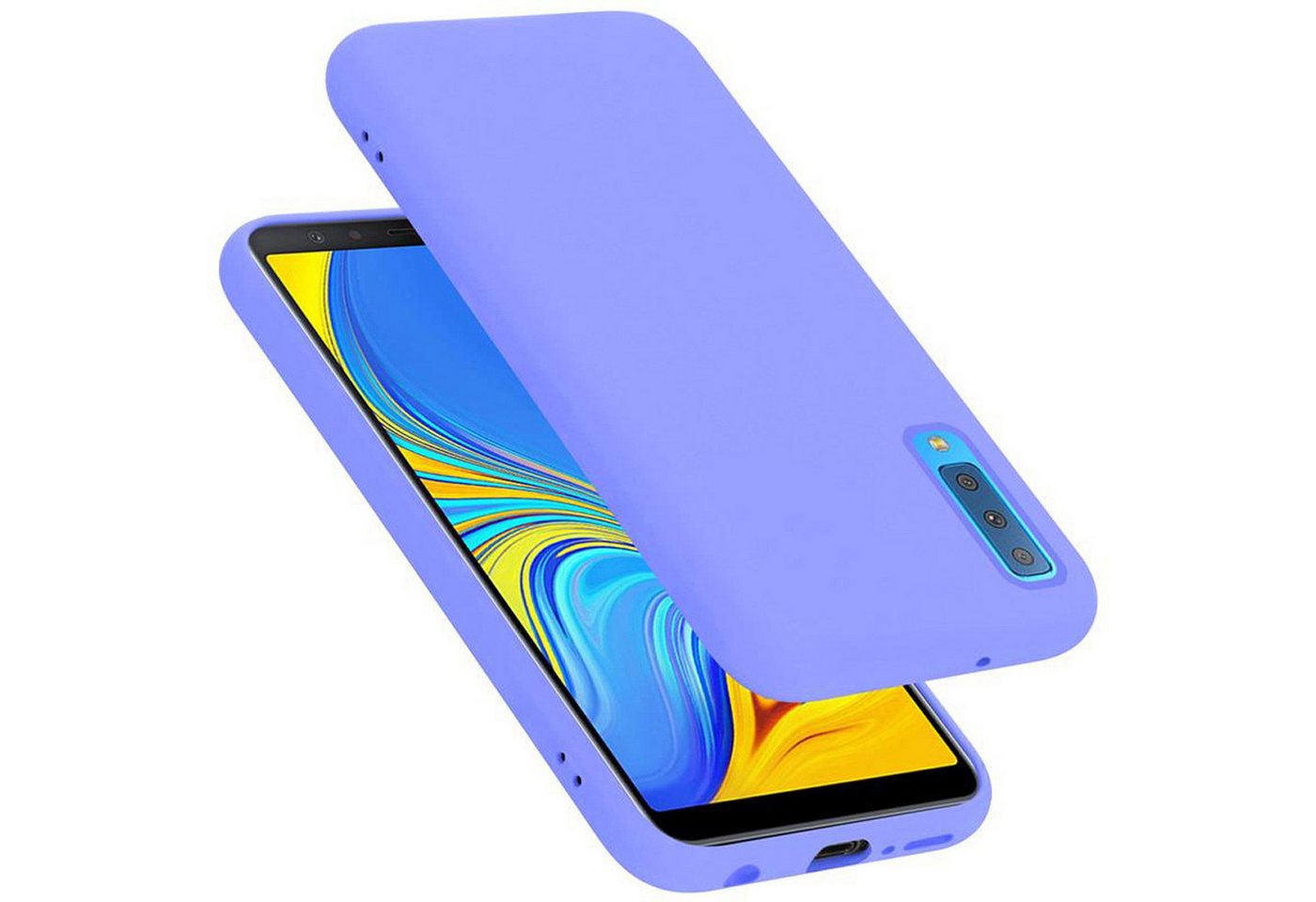 Cadorabo Handyhülle für Samsung Galaxy A7 2018 Hülle Samsung Galaxy A7 2018, Flexible Hülle TPU Silikon Schutzhülle Back Cover Case Cadorabo Handyhülle für Samsung Galaxy A7 2018 Hülle Samsung Galaxy A7 2018, Flexible Hülle TPU Silikon Schutzhülle Back Cover Case von Cadorabo