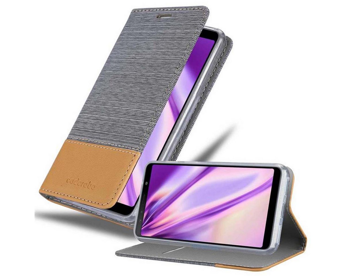 Cadorabo Handyhülle Samsung Galaxy A7 2018 Samsung Galaxy A7 2018, Klappbare Handy Schutzhülle - Hülle - mit Standfunktion und Kartenfach von Cadorabo