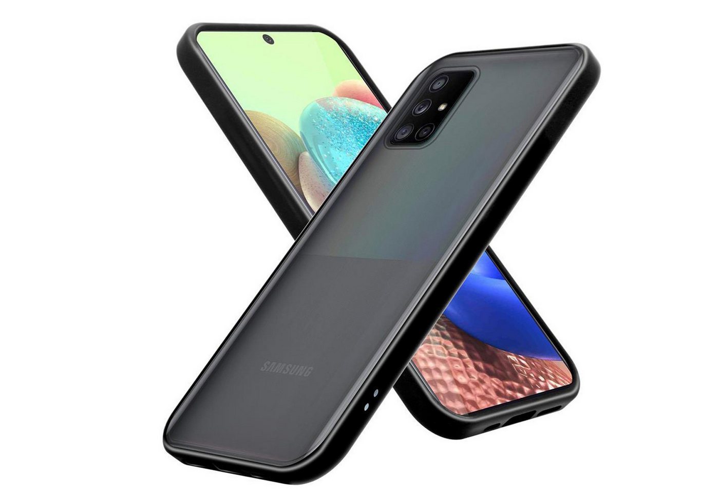Cadorabo Handyhülle für Samsung Galaxy A71 4G Hülle Samsung Galaxy A71 4G, Handy Schutzhülle - Hülle - Ultra Slim Hard Cover Case - Bumper Cadorabo Handyhülle für Samsung Galaxy A71 4G Hülle Samsung Galaxy A71 4G, Handy Schutzhülle - Hülle - Ultra Slim Hard Cover Case - Bumper von Cadorabo