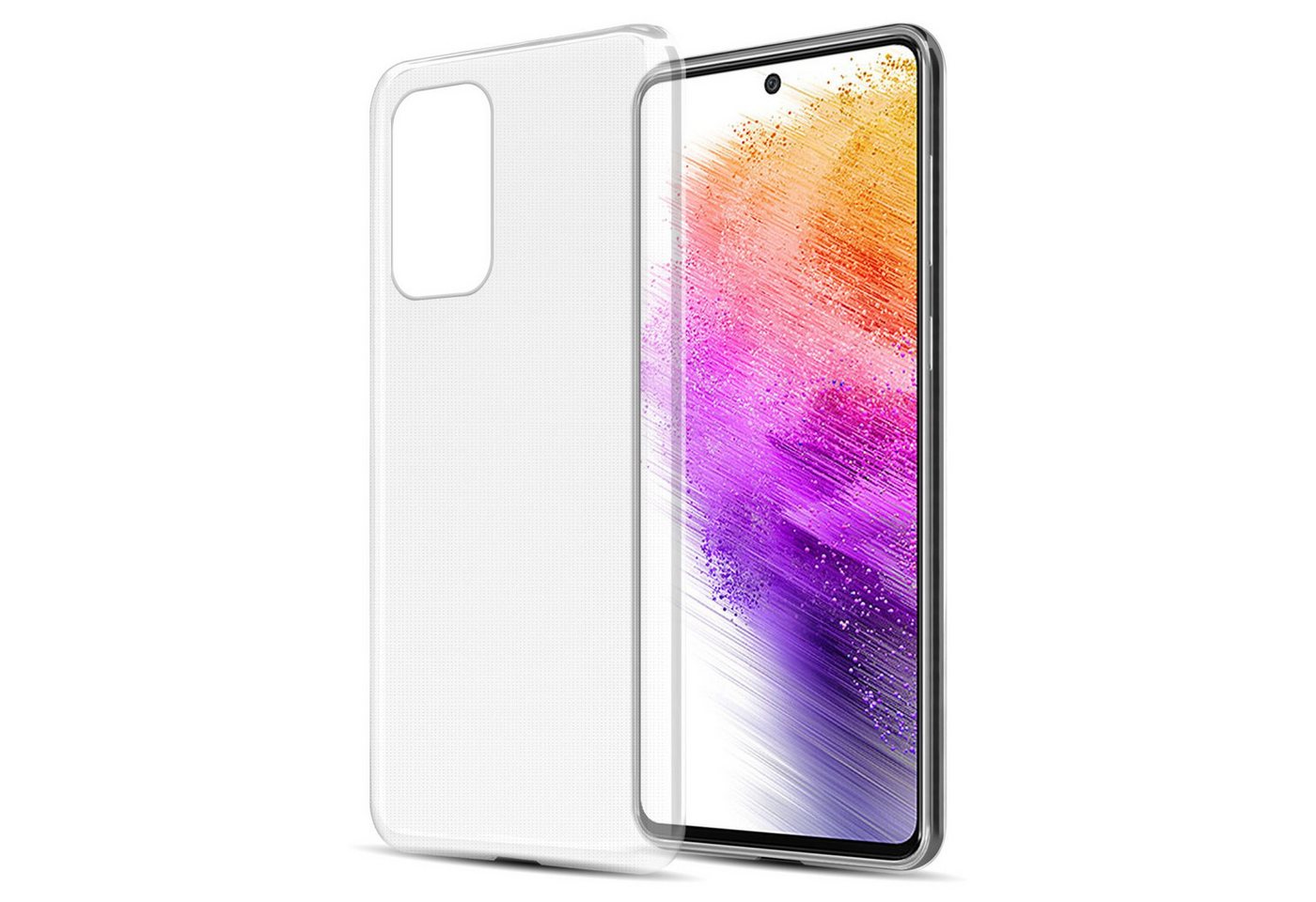 Cadorabo Handyhülle für Samsung Galaxy A73 5G Hülle Samsung Galaxy A73 5G, Hülle TPU Silikon Handy Schutzhülle Slim Transparent Case Cover Cadorabo Handyhülle für Samsung Galaxy A73 5G Hülle Samsung Galaxy A73 5G, Hülle TPU Silikon Handy Schutzhülle Slim Transparent Case Cover von Cadorabo