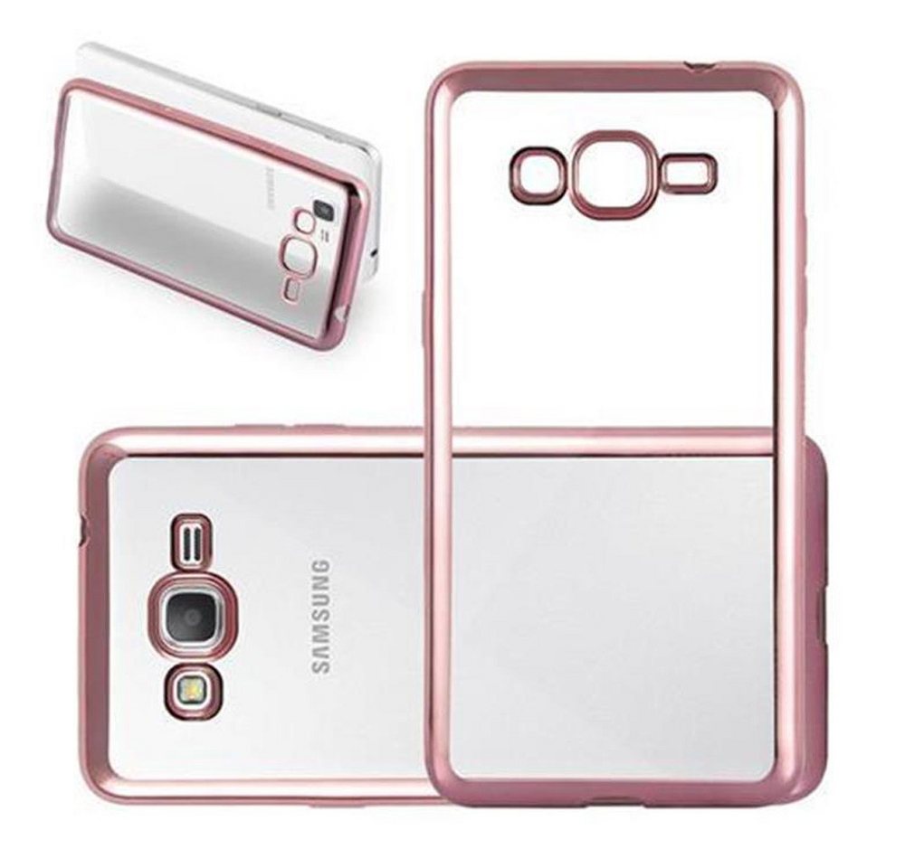 Cadorabo Handyhülle Samsung Galaxy GRAND PRIME Samsung Galaxy GRAND PRIME, Flexible Ultra Slim TPU Silikon Handy Schutzhülle Back Cover Bumper von Cadorabo