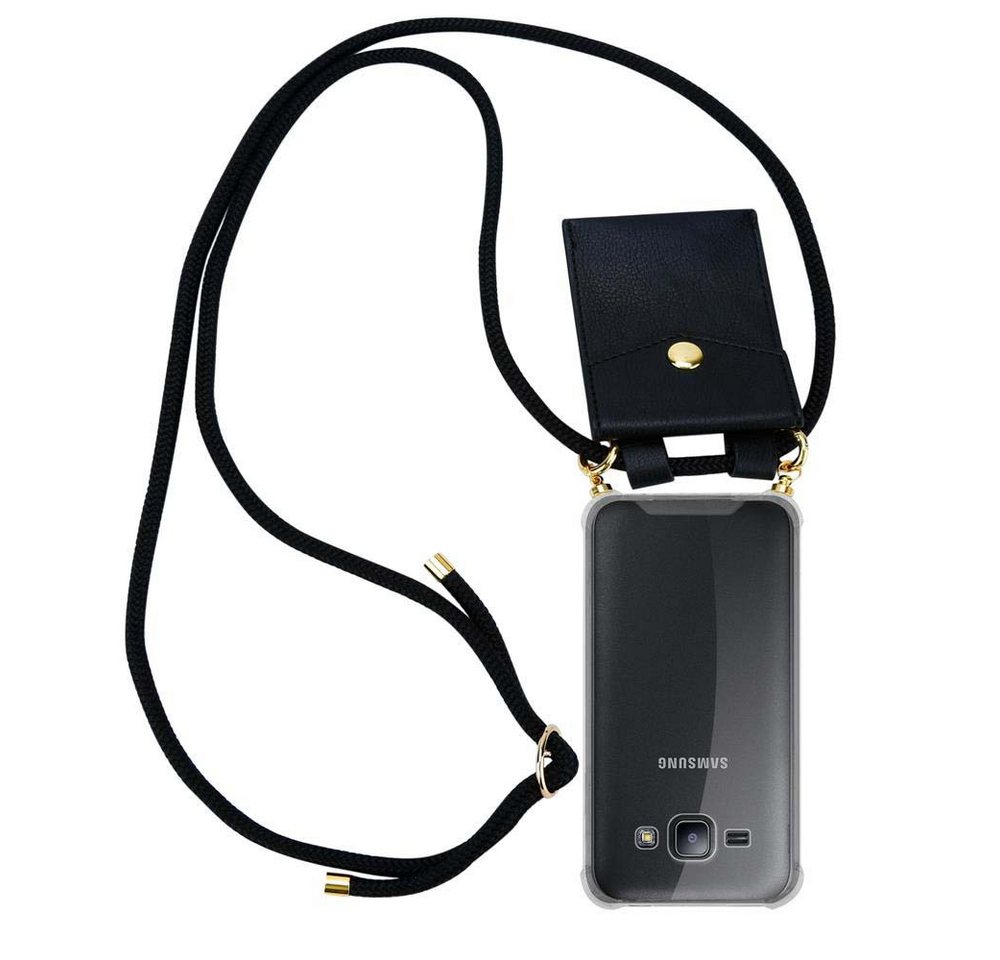 Cadorabo Handyhülle für Samsung Galaxy J1 2015 Kette Samsung Galaxy J1 2015, Flexible TPU Silikon Handy Schutzhülle - Hülle - mit Handykette Cadorabo Handyhülle für Samsung Galaxy J1 2015 Kette Samsung Galaxy J1 2015, Flexible TPU Silikon Handy Schutzhülle - Hülle - mit Handykette von Cadorabo