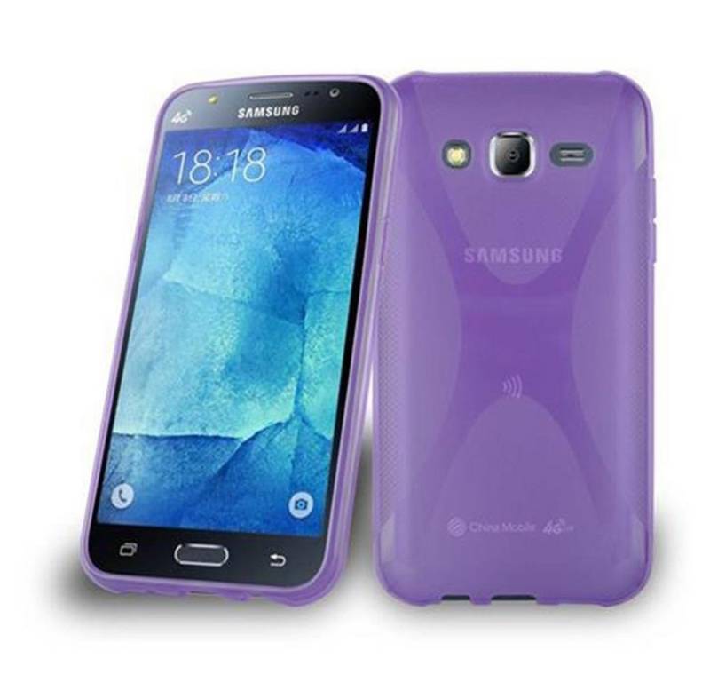 Cadorabo Handyhülle Samsung Galaxy J5 2015 Samsung Galaxy J5 2015, Flexible TPU Silikon Handy Schutzhülle - Hülle - ultra slim von Cadorabo