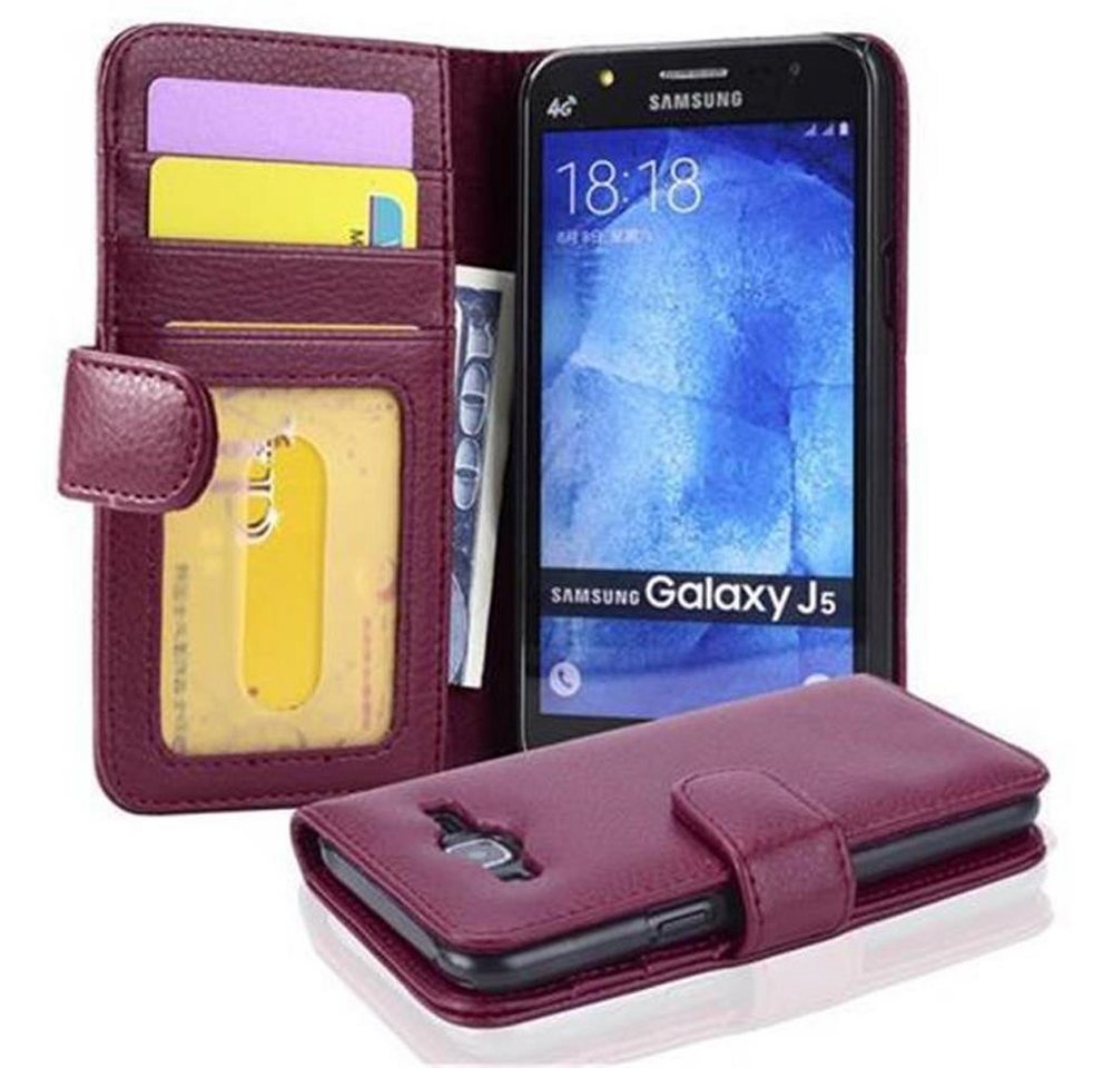 Cadorabo Handyhülle für Samsung Galaxy J5 2015 Hülle Samsung Galaxy J5 2015, Klappbare Handy Schutzhülle - Hülle - mit Standfunktion und Kartenfach Cadorabo Handyhülle für Samsung Galaxy J5 2015 Hülle Samsung Galaxy J5 2015, Klappbare Handy Schutzhülle - Hülle - mit Standfunktion und Kartenfach von Cadorabo