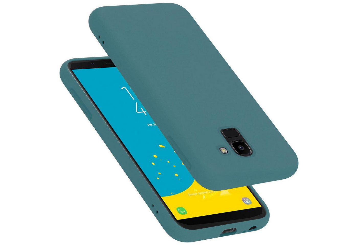 Cadorabo Handyhülle für Samsung Galaxy J6 2018 Hülle Samsung Galaxy J6 2018, Flexible Hülle TPU Silikon Schutzhülle Back Cover Case Cadorabo Handyhülle für Samsung Galaxy J6 2018 Hülle Samsung Galaxy J6 2018, Flexible Hülle TPU Silikon Schutzhülle Back Cover Case von Cadorabo