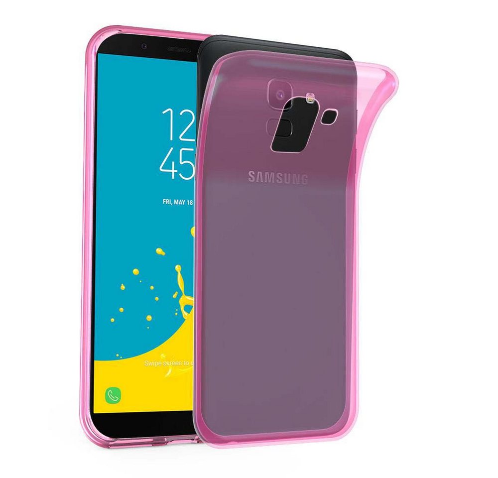 Cadorabo Handyhülle für Samsung Galaxy J6 2018 Hülle Samsung Galaxy J6 2018, Hülle TPU Silikon Handy Schutzhülle Slim Transparent Case Cover Cadorabo Handyhülle für Samsung Galaxy J6 2018 Hülle Samsung Galaxy J6 2018, Hülle TPU Silikon Handy Schutzhülle Slim Transparent Case Cover von Cadorabo