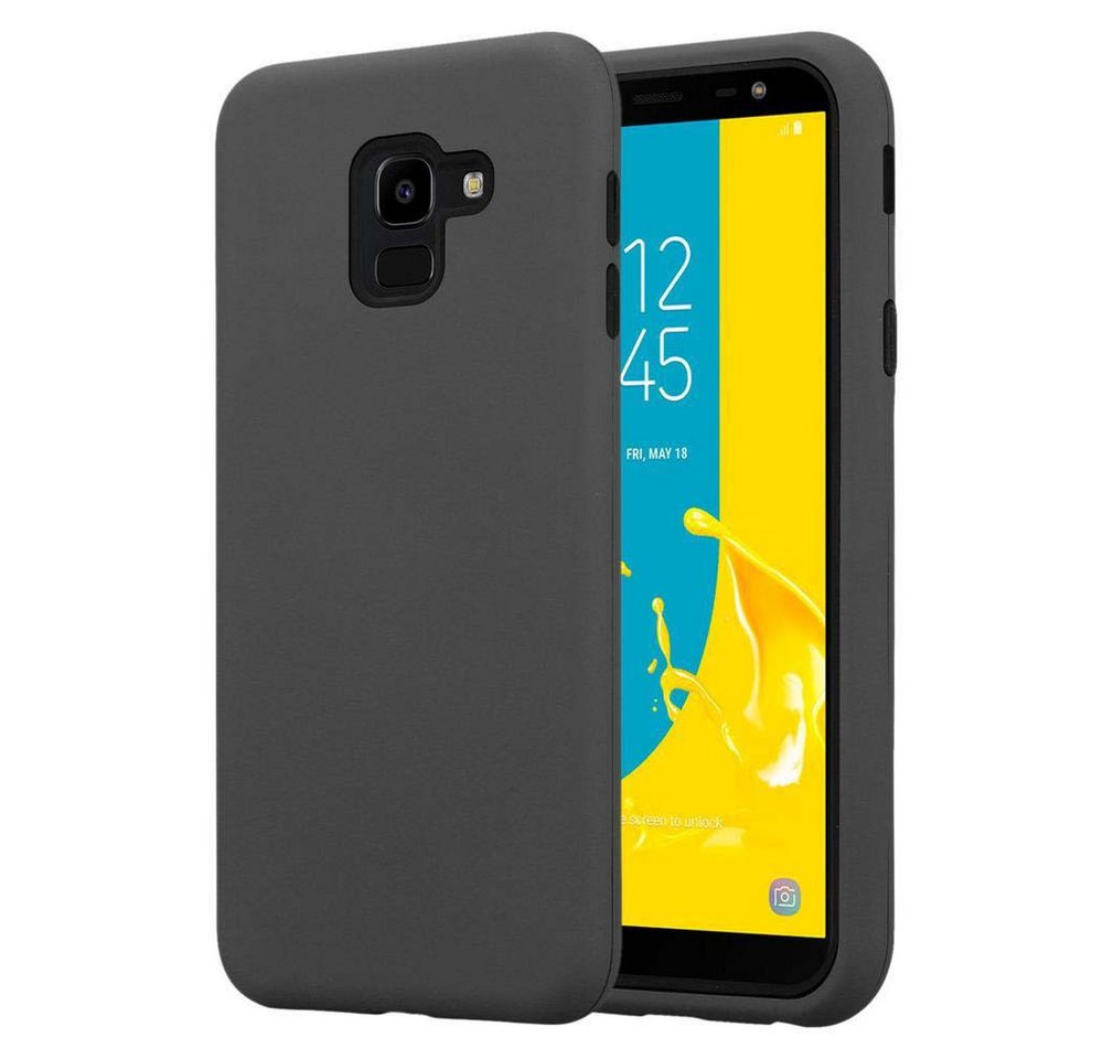 Cadorabo Handyhülle für Samsung Galaxy J6 2018 Hülle Samsung Galaxy J6 2018, Handy Schutzhülle TPU Silikon Cover Bumper - Hard Cover Hybrid Case Cadorabo Handyhülle für Samsung Galaxy J6 2018 Hülle Samsung Galaxy J6 2018, Handy Schutzhülle TPU Silikon Cover Bumper - Hard Cover Hybrid Case von Cadorabo