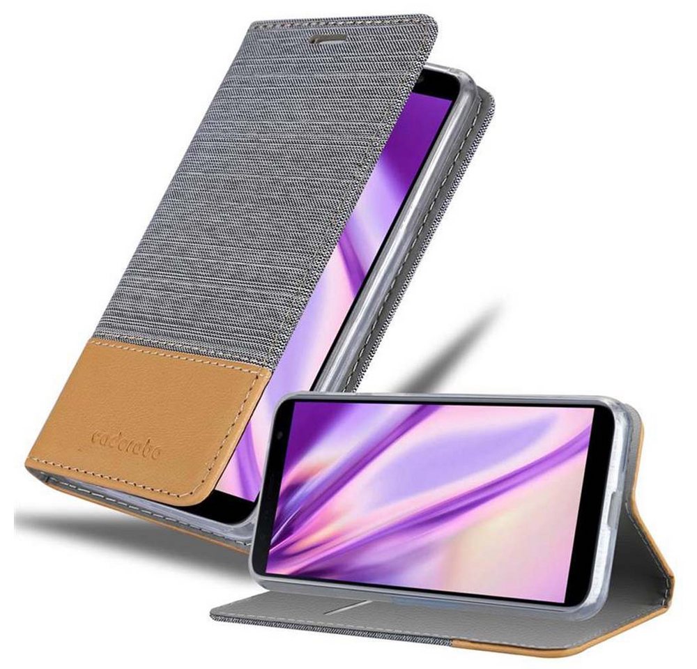 Cadorabo Handyhülle für Samsung Galaxy J6 PLUS Hülle Samsung Galaxy J6 PLUS, Klappbare Handy Schutzhülle - Hülle - mit Standfunktion und Kartenfach Cadorabo Handyhülle für Samsung Galaxy J6 PLUS Hülle Samsung Galaxy J6 PLUS, Klappbare Handy Schutzhülle - Hülle - mit Standfunktion und Kartenfach von Cadorabo